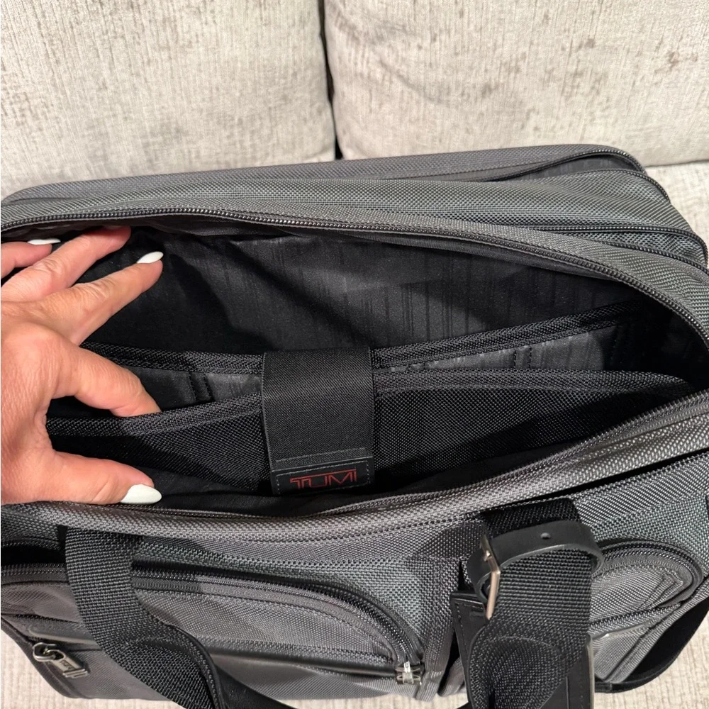 TUMI Charcoal Men's Briefcase/laptop organizer business bag